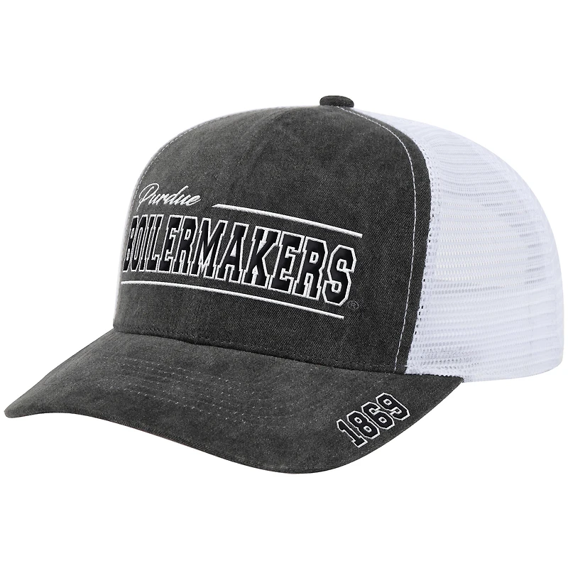 Unisex Colosseum  Gray Purdue Boilermakers Billy 2400 Adjustable Trucker Hat