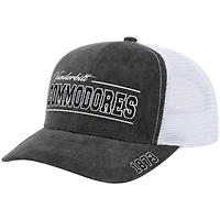 Unisex Colosseum  Gray Vanderbilt Commodores Billy 2400 Adjustable Trucker Hat