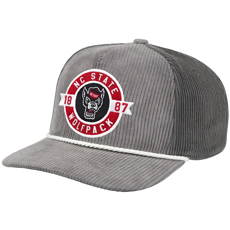 Men's Colosseum  Gray NC State Wolfpack Where's My Hat Podium Adjustable Trucker Hat