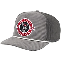 Men's Colosseum  Gray NC State Wolfpack Where's My Hat Podium Adjustable Trucker Hat