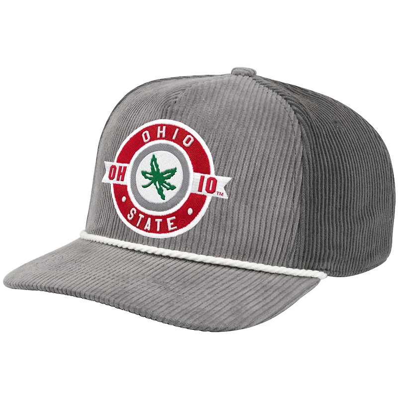 Men's Colosseum  Gray Ohio State Buckeyes Where's My Hat Podium Adjustable Trucker Hat