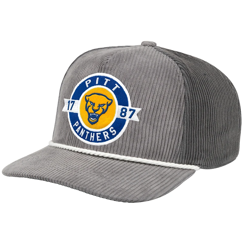 Men's Colosseum  Gray Pitt Panthers Where's My Hat Podium Adjustable Trucker Hat