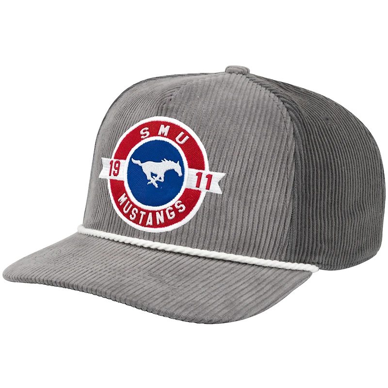 Men's Colosseum  Gray SMU Mustangs Where's My Hat Podium Adjustable Trucker Hat