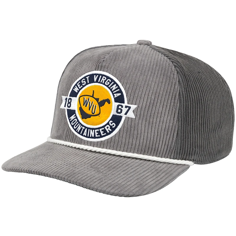 Men's Colosseum  Gray West Virginia Mountaineers Where's My Hat Podium Adjustable Trucker Hat