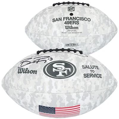 Brock Purdy San Francisco 49ers Autographed 2024 Salute To Service Wilson Football