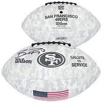 Brock Purdy San Francisco 49ers Autographed 2024 Salute To Service Wilson Football