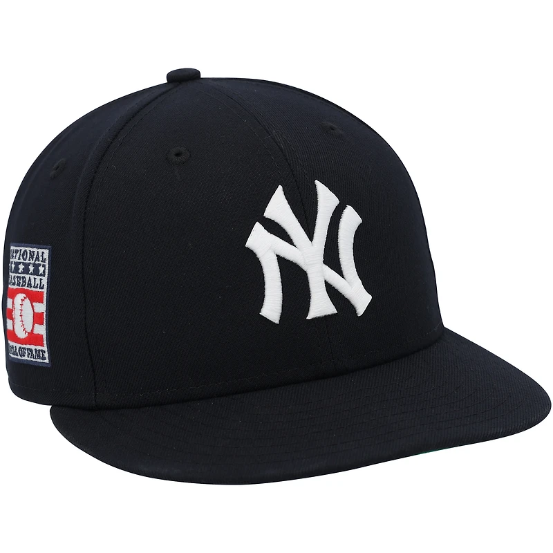 Jasson Domínguez New York Yankees Game-Used Navy Hall of Fame New Era Cap vs. Philadelphia Phillies on July 27, 2025