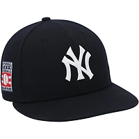 Jasson Domínguez New York Yankees Game-Used Navy Hall of Fame New Era Cap vs. Philadelphia Phillies on July 27, 2025