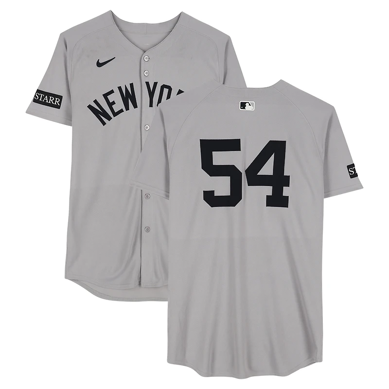 Max Fried New York Yankees Game-Used #54 Gray Nike Jersey vs. Toronto Blue Jays on July 23, 2025