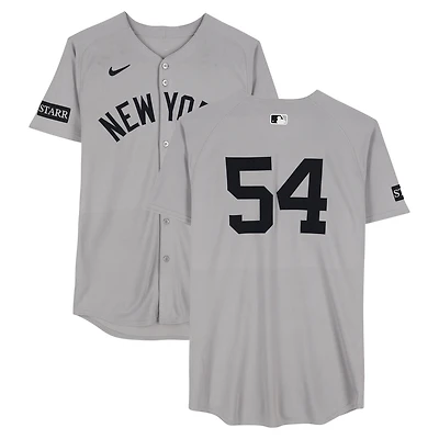 Max Fried New York Yankees Game-Used #54 Gray Nike Jersey vs. Toronto Blue Jays on July 23, 2025