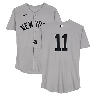 Anthony Volpe New York Yankees Game-Used #11 Gray Nike Jersey vs. Toronto Blue Jays on July 23, 2025 - 1-2, HR, RBI, R