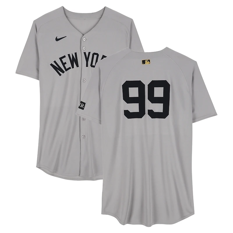 Aaron Judge New York Yankees Game-Used #99 Gray Nike Jersey vs. Toronto Blue Jays on July 23, 2025 - 1-4, HR, 2 RBI, R