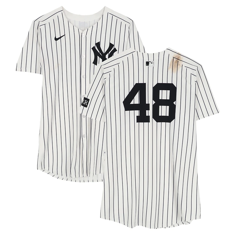 Paul Goldschmidt New York Yankees Game-Used #48 White Pinstripe Nike Jersey vs. Tampa Bay Rays on July 31, 2025