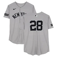 Austin Wells New York Yankees Player-Worn #28 Gray Nike Jersey vs. Toronto Blue Jays on July 23, 2025