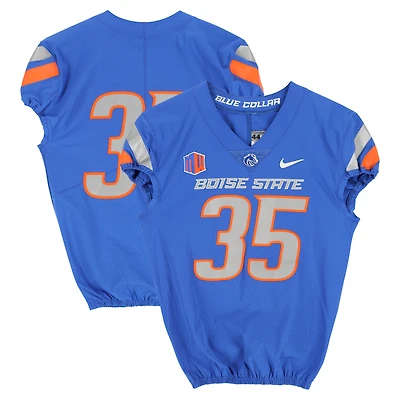 Boise State Broncos Team-Issued #35 Royal Nike Jersey from the Football Program - Size 44