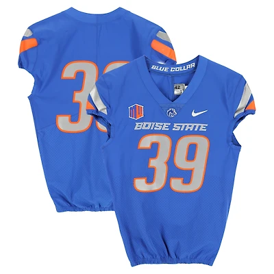 Boise State Broncos Team-Issued #39 Royal Nike Jersey from the Football Program - Size 42