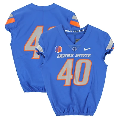 Boise State Broncos Team-Issued #40 Royal Nike Jersey from the Football Program - Size 44