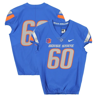 Boise State Broncos Team-Issued #60 Royal Nike Jersey from the Football Program - Size 44