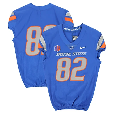 Boise State Broncos Team-Issued #82 Royal Nike Jersey from the Football Program - Size 42