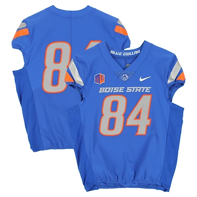 Boise State Broncos Team-Issued #84 Royal Nike Jersey from the Football Program - Size 42