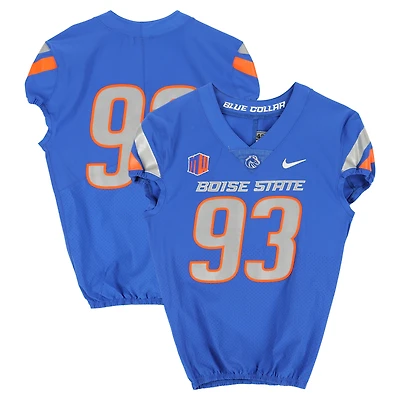 Boise State Broncos Team-Issued #93 Royal Nike Jersey from the Football Program - Size 42