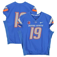 Boise State Broncos Team-Issued #19 Royal Nike Jersey from the Football Program - Size 44