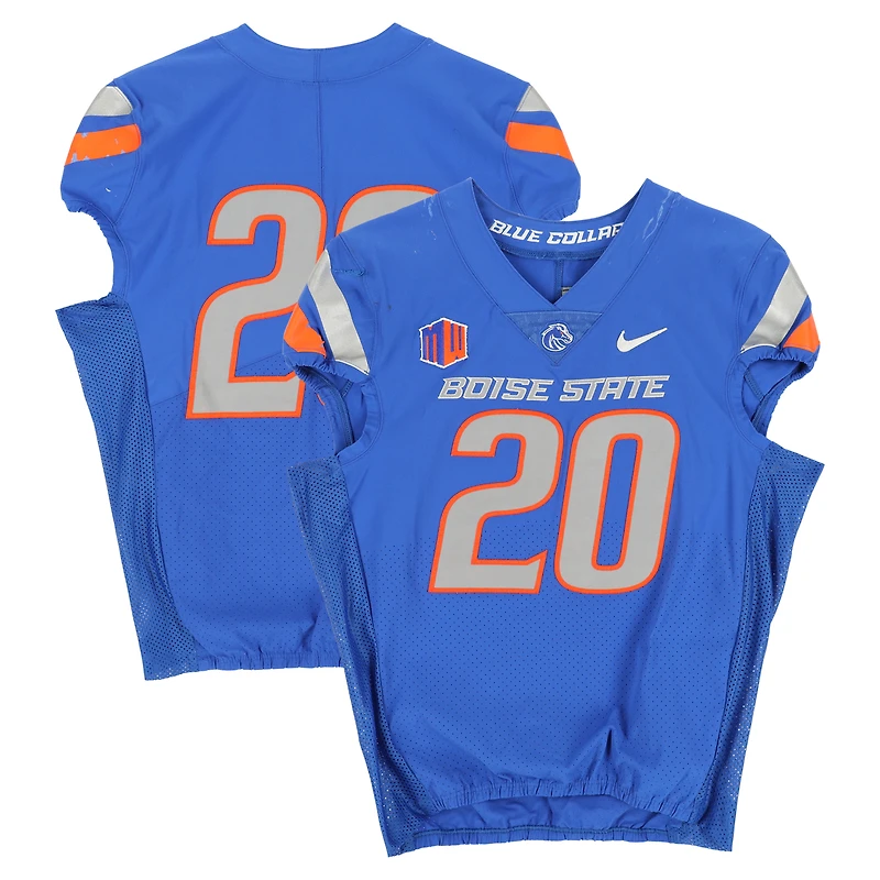 Boise State Broncos Team-Issued #20 Royal Nike Jersey from the Football Program - Size 40