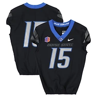 Boise State Broncos Team-Issued #15 Black Nike Jersey from the Football Program - Size 44