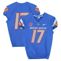 Boise State Broncos Team-Issued #17 Royal Nike Jersey from the Football Program - Size 42