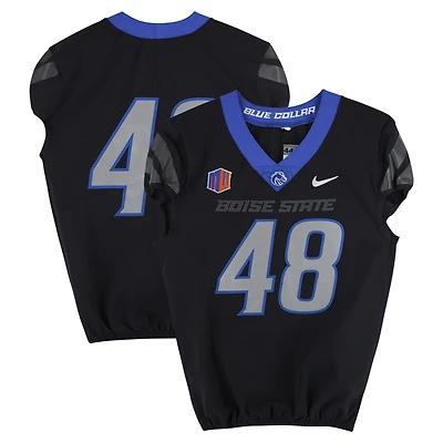 Boise State Broncos Team-Issued #48 Black Nike Jersey from the Football Program - Size 44