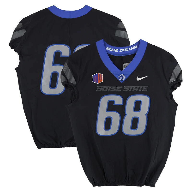 Boise State Broncos Team-Issued #68 Nike Jersey from the Football Program
