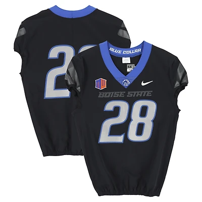 Boise State Broncos Team-Issued #28 Black Nike Jersey from the Football Program - Size 44