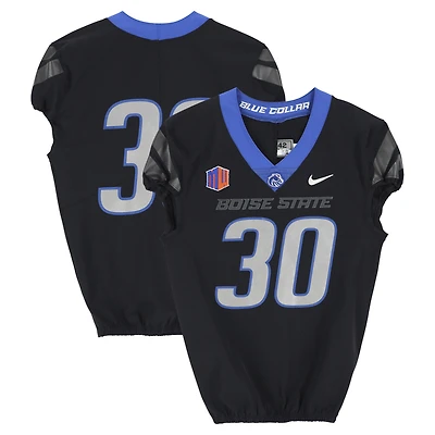 Boise State Broncos Team-Issued #30 Black Nike Jersey from the Football Program - Size 42