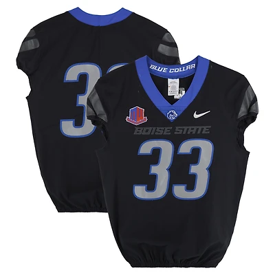 Boise State Broncos Team-Issued #33 Black Nike Jersey from the Football Program - Size 42