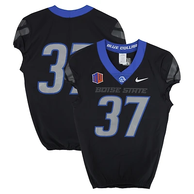 Boise State Broncos Team-Issued #37 Black Nike Jersey from the Football Program - Size 42