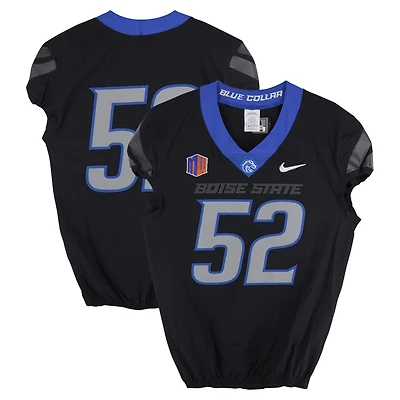 Boise State Broncos Team-Issued #52 Black Nike Jersey from the Football Program - Size 44