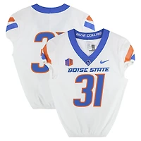 Boise State Broncos Team-Issued #31 White Nike Jersey from the Football Program - Size 40