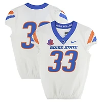 Boise State Broncos Team-Issued #33 White Nike Jersey from the Football Program - Size 42