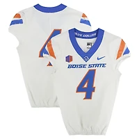 Boise State Broncos Team-Issued #4 White Nike Jersey from the Football Program - Size 38
