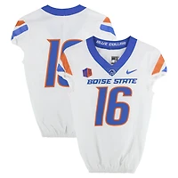 Boise State Broncos Team-Issued #16 White Nike Jersey from the Football Program - Size 38