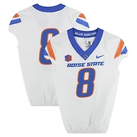 Boise State Broncos Team-Issued #8 White Nike Jersey from the Football Program - Size 38