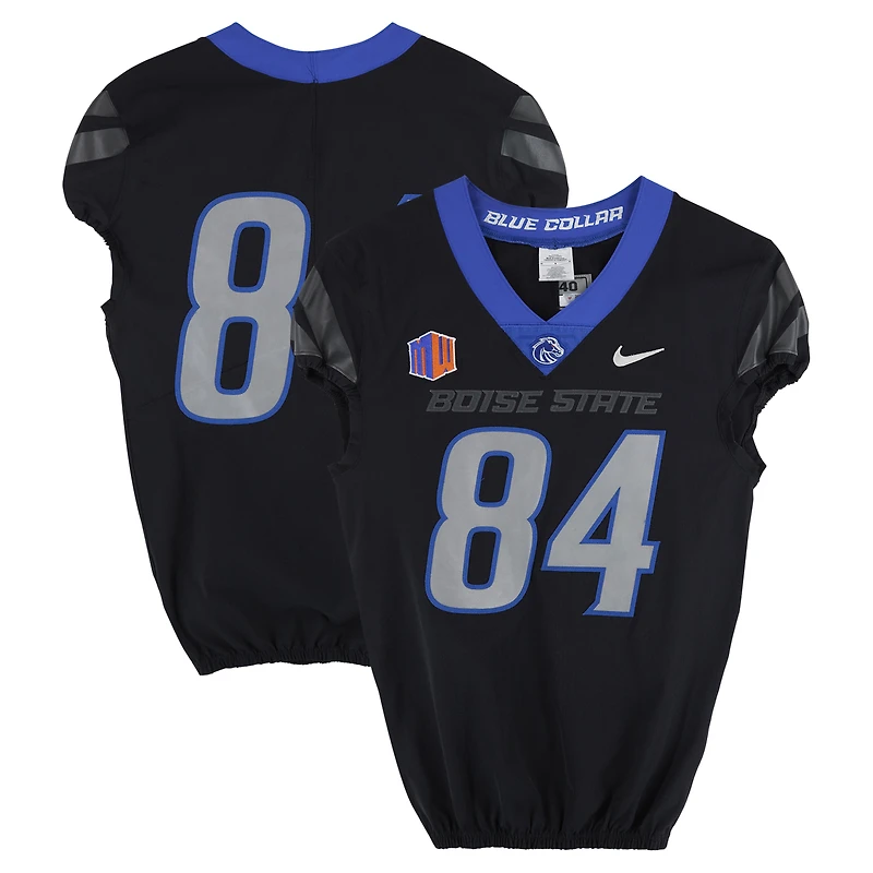 Boise State Broncos Team-Issued #84 Black Jersey from the Football Program - Size 40