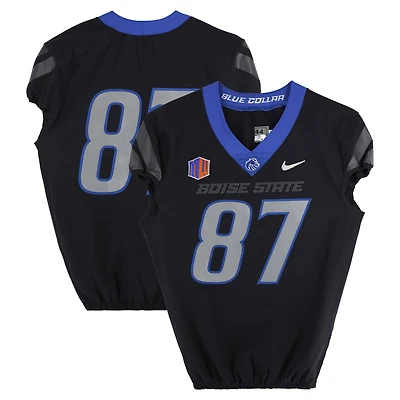 Boise State Broncos Team-Issued #87 Black Jersey from the Football Program - Size 44