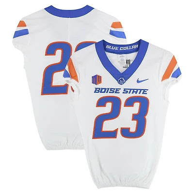Boise State Broncos Team-Issued #23 White Nike Jersey from the Football Program - Size 38
