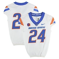 Boise State Broncos Team-Issued #24 White Nike Jersey from the Football Program - Size 38