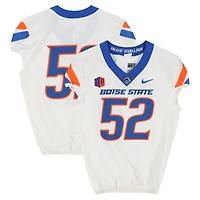 Boise State Broncos Team-Issued #52 White Nike Jersey from the Football Program - Size 44