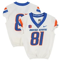Boise State Broncos Team-Issued #81 White Nike Jersey from the Football Program - Size 42