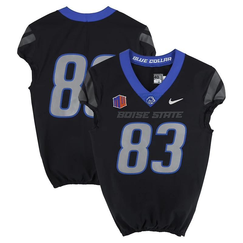 Boise State Broncos Team-Issued #83 Black Jersey from the Football Program - Size 40