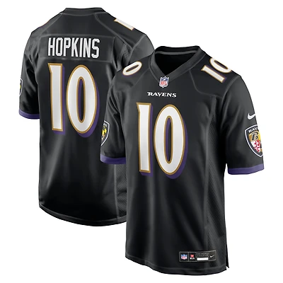 Men's Nike DeAndre Hopkins Black Baltimore Ravens Alternate Game Jersey