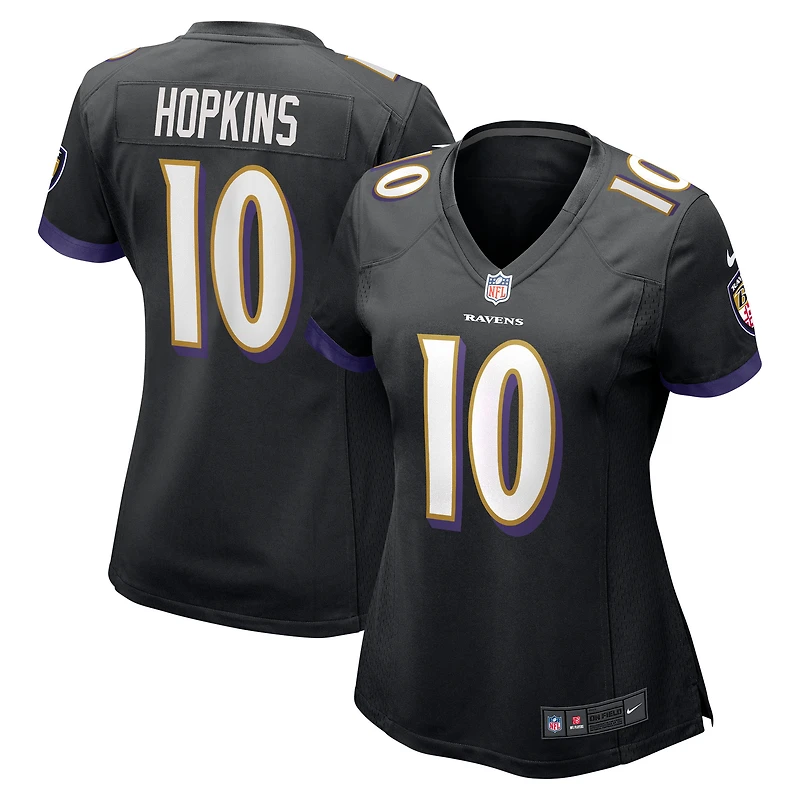 Women's Nike DeAndre Hopkins  Black Baltimore Ravens Alternate Game Jersey